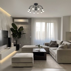 Люстра на штанге Eurosvet Ragno 90035/10 LED черный в Губкинском - gubkinskiy.mebel24.online | фото 5