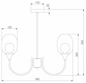 Люстра на штанге Eurosvet Spritz 70217/6 латунь в Губкинском - gubkinskiy.mebel24.online | фото 5