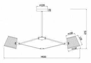 Люстра на штанге Freya Gino FR5108PL-08CH в Губкинском - gubkinskiy.mebel24.online | фото 3