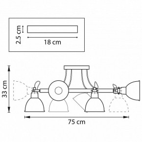 Люстра на штанге Lightstar Acrobata 761060 в Губкинском - gubkinskiy.mebel24.online | фото 2