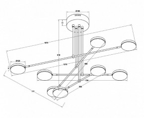 Люстра на штанге Maytoni Fad MOD070PL-L48W3K в Губкинском - gubkinskiy.mebel24.online | фото 3