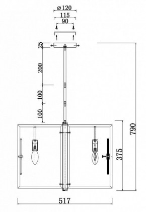 Люстра на штанге Maytoni Marmo MOD099PL-06G в Губкинском - gubkinskiy.mebel24.online | фото 4