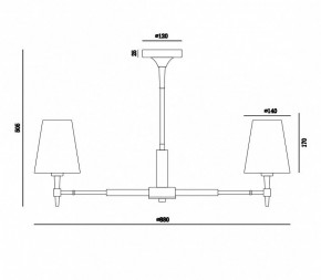 Люстра на штанге Maytoni Zaragoza H001CL-07BS в Губкинском - gubkinskiy.mebel24.online | фото 4