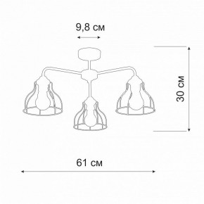 Люстра на штанге Vitaluce V3102 V3102-1/3PL в Губкинском - gubkinskiy.mebel24.online | фото 2