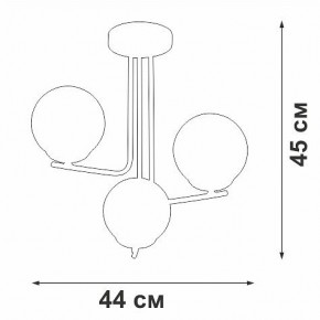 Люстра на штанге Vitaluce V49420 V49420-8/3PL в Губкинском - gubkinskiy.mebel24.online | фото 2