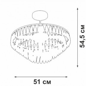 Люстра на штанге Vitaluce V5352 V5352-1/5PL в Губкинском - gubkinskiy.mebel24.online | фото