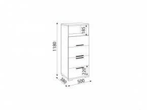 Мармарис (гостиная) М10 Комод малый в Губкинском - gubkinskiy.mebel24.online | фото 2