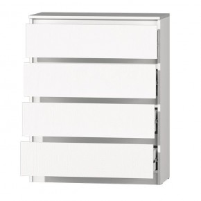 МС "Хилтон" Комод №1 800 (4 ящ.) белый текстурный в Губкинском - gubkinskiy.mebel24.online | фото 3