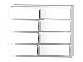 МС "Хилтон" Комод №3 1200 (8 ящ.) белый текстурный в Губкинском - gubkinskiy.mebel24.online | фото 3