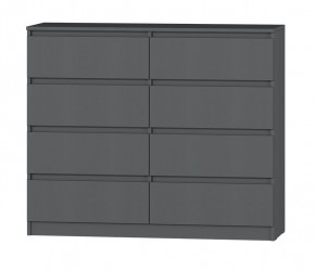 МС "Хилтон" Комод №3 1200 (8 ящ.) графит в Губкинском - gubkinskiy.mebel24.online | фото