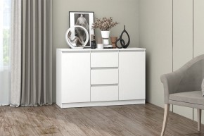 МС "Хилтон" Комод №4 1200 (белый текстурный) в Губкинском - gubkinskiy.mebel24.online | фото