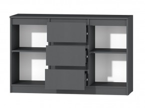 МС "Хилтон" Комод №4 1200 (графит) в Губкинском - gubkinskiy.mebel24.online | фото 3