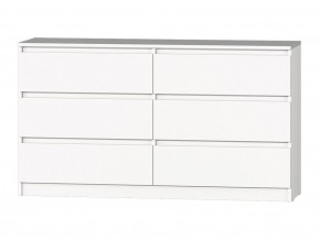 МС "Хилтон" Комод №5 1400 (6 ящ.) белый текстурный в Губкинском - gubkinskiy.mebel24.online | фото 2