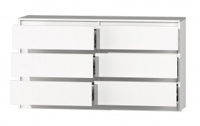 МС "Хилтон" Комод №5 1400 (6 ящ.) белый текстурный в Губкинском - gubkinskiy.mebel24.online | фото 3