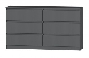 МС "Хилтон" Комод №5 1400 (6 ящ.) графит в Губкинском - gubkinskiy.mebel24.online | фото