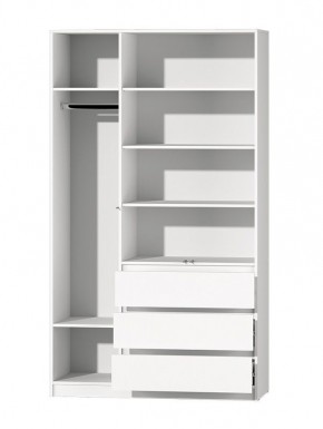 МС "Хилтон" Шкаф №2 1200 (Белый текстурный) в Губкинском - gubkinskiy.mebel24.online | фото 3