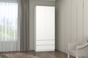 МС "Хилтон" Шкаф №3 900 (Белый текстурный) в Губкинском - gubkinskiy.mebel24.online | фото