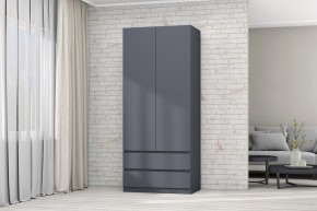 МС "Хилтон" Шкаф №3 900 (Графит) в Губкинском - gubkinskiy.mebel24.online | фото