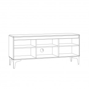 Муар Тумба под ТВ 13.261.01 (Белый) в Губкинском - gubkinskiy.mebel24.online | фото 2