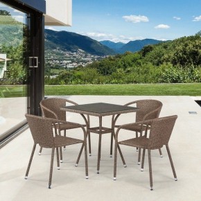 Набор уличный T282BNT/Y137C-W56 Light Brown 4Pcs в Губкинском - gubkinskiy.mebel24.online | фото 2