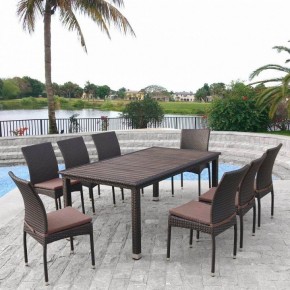 Набор уличный T347/Y380A-W53 Brown 8PCS в Губкинском - gubkinskiy.mebel24.online | фото 2