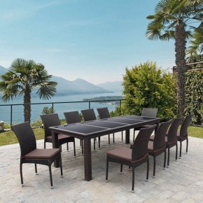 Набор уличный T438/Y380A-W53 Brown 10PCS в Губкинском - gubkinskiy.mebel24.online | фото 2