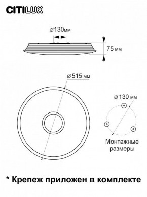 Накладной светильник Citilux Старлайт Смарт CL703A65G в Губкинском - gubkinskiy.mebel24.online | фото 13