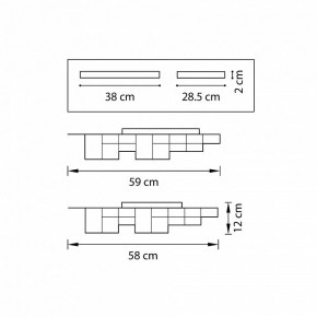 Накладной светильник Lightstar Favo LED 750121 в Губкинском - gubkinskiy.mebel24.online | фото 2