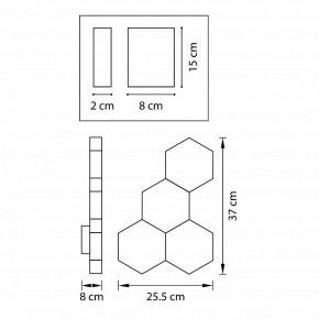 Накладной светильник Lightstar Favo 750641 в Губкинском - gubkinskiy.mebel24.online | фото 2