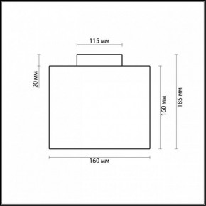 Накладной светильник Odeon Light Cross 2407/1C в Губкинском - gubkinskiy.mebel24.online | фото 2