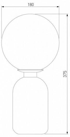 Настольная лампа декоративная Eurosvet Bubble 01197/1 белый в Губкинском - gubkinskiy.mebel24.online | фото 2