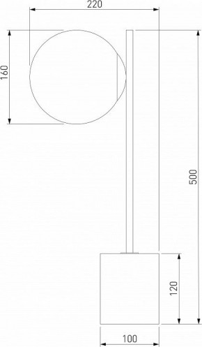 Настольная лампа декоративная Eurosvet Marbella 01157/1 черный в Губкинском - gubkinskiy.mebel24.online | фото 3
