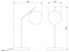 Настольная лампа декоративная Eurosvet Shape 01213/1 хром в Губкинском - gubkinskiy.mebel24.online | фото 3