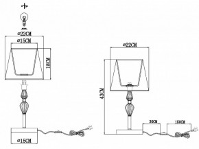 Настольная лампа декоративная EVOLUCE Balnea SLE1116-104-01 в Губкинском - gubkinskiy.mebel24.online | фото 3