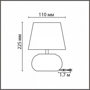 Настольная лампа декоративная Lumion Hama 8145/1Т в Губкинском - gubkinskiy.mebel24.online | фото 4