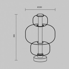 Настольная лампа декоративная Maytoni Atmos MOD364TL-L15W3K в Губкинском - gubkinskiy.mebel24.online | фото 5