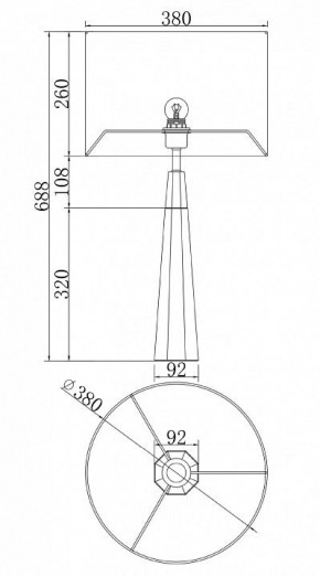 Настольная лампа декоративная Maytoni Bianco Z030TL-01BS2 в Губкинском - gubkinskiy.mebel24.online | фото 3