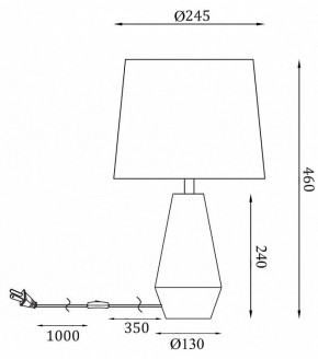 Настольная лампа декоративная Maytoni Calvin Table Z181-TL-01-W в Губкинском - gubkinskiy.mebel24.online | фото 2