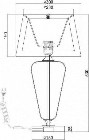 Настольная лампа декоративная Maytoni Verre Z005TL-01CH в Губкинском - gubkinskiy.mebel24.online | фото 4