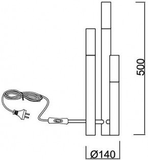 Настольная лампа декоративная ST-Luce Eclip SL1236.204.03 в Губкинском - gubkinskiy.mebel24.online | фото 4