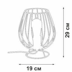 Настольная лампа декоративная Vitaluce V4296 V4296-0/1L в Губкинском - gubkinskiy.mebel24.online | фото 3