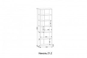 НИКОЛЬ 21.2 Стеллаж в Губкинском - gubkinskiy.mebel24.online | фото 2