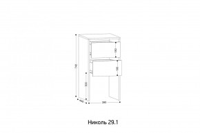 НИКОЛЬ 25 Шкаф 5-ти створчатый в Губкинском - gubkinskiy.mebel24.online | фото 7