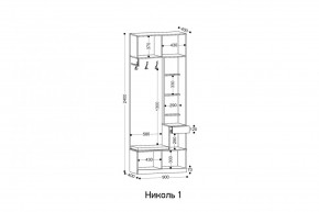 НИКОЛЬ Прихожая (модульная) в Губкинском - gubkinskiy.mebel24.online | фото 3