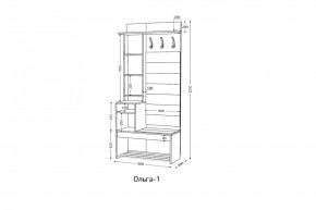 ОЛЬГА Прихожая (модульная) в Губкинском - gubkinskiy.mebel24.online | фото 3