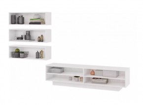 ПАОЛА Гостиная (Белый/Белый) в Губкинском - gubkinskiy.mebel24.online | фото 2