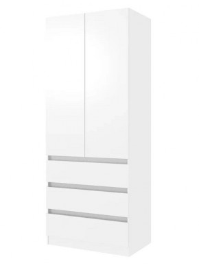 ПАРУС Шкаф 2-х ств. 800 (белый) в Губкинском - gubkinskiy.mebel24.online | фото