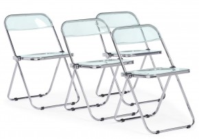 Пластиковый стул Fold складной clear gray-blue в Губкинском - gubkinskiy.mebel24.online | фото 9