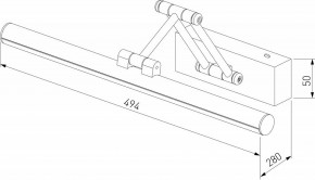 Подсветка для картины Elektrostandard Monza a064138 в Губкинском - gubkinskiy.mebel24.online | фото 4