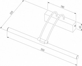 Подсветка для зеркала Elektrostandard Simple a063695 в Губкинском - gubkinskiy.mebel24.online | фото 3